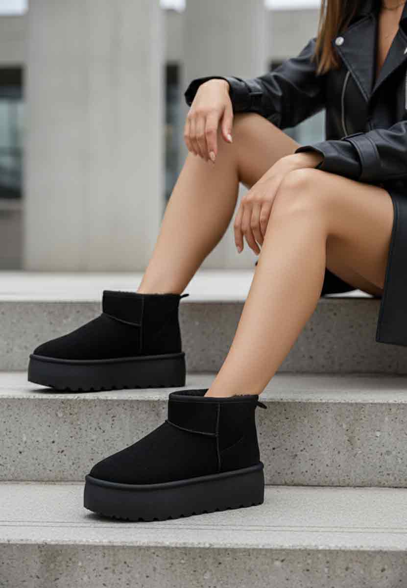 Savieda v7 fekete telitalpú csizma