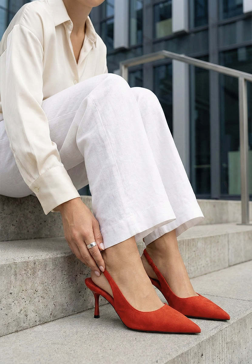 Karila piros női szling