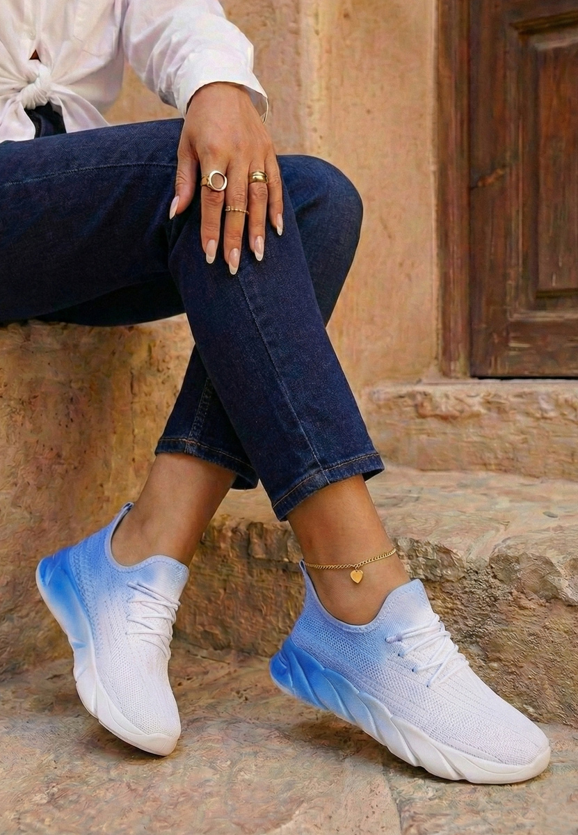 Oviedo tengerészkék női utcai sportcipő 