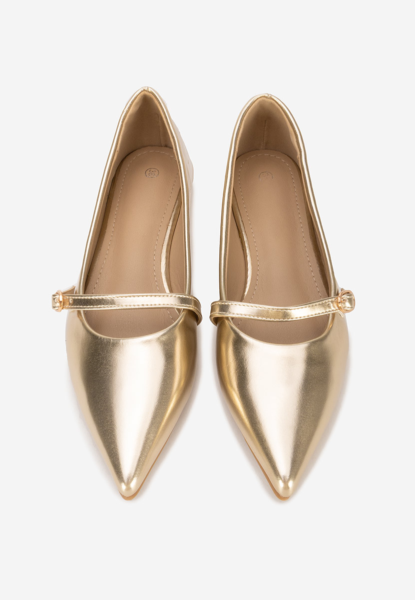 Izaura aranyszínü hegyes orrú balerina