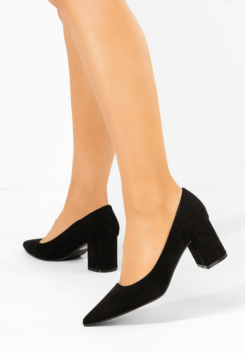 Jolenia fekete vastag sarkú magassarkú 