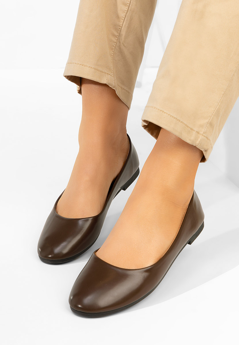 Zoenia barna női balerina