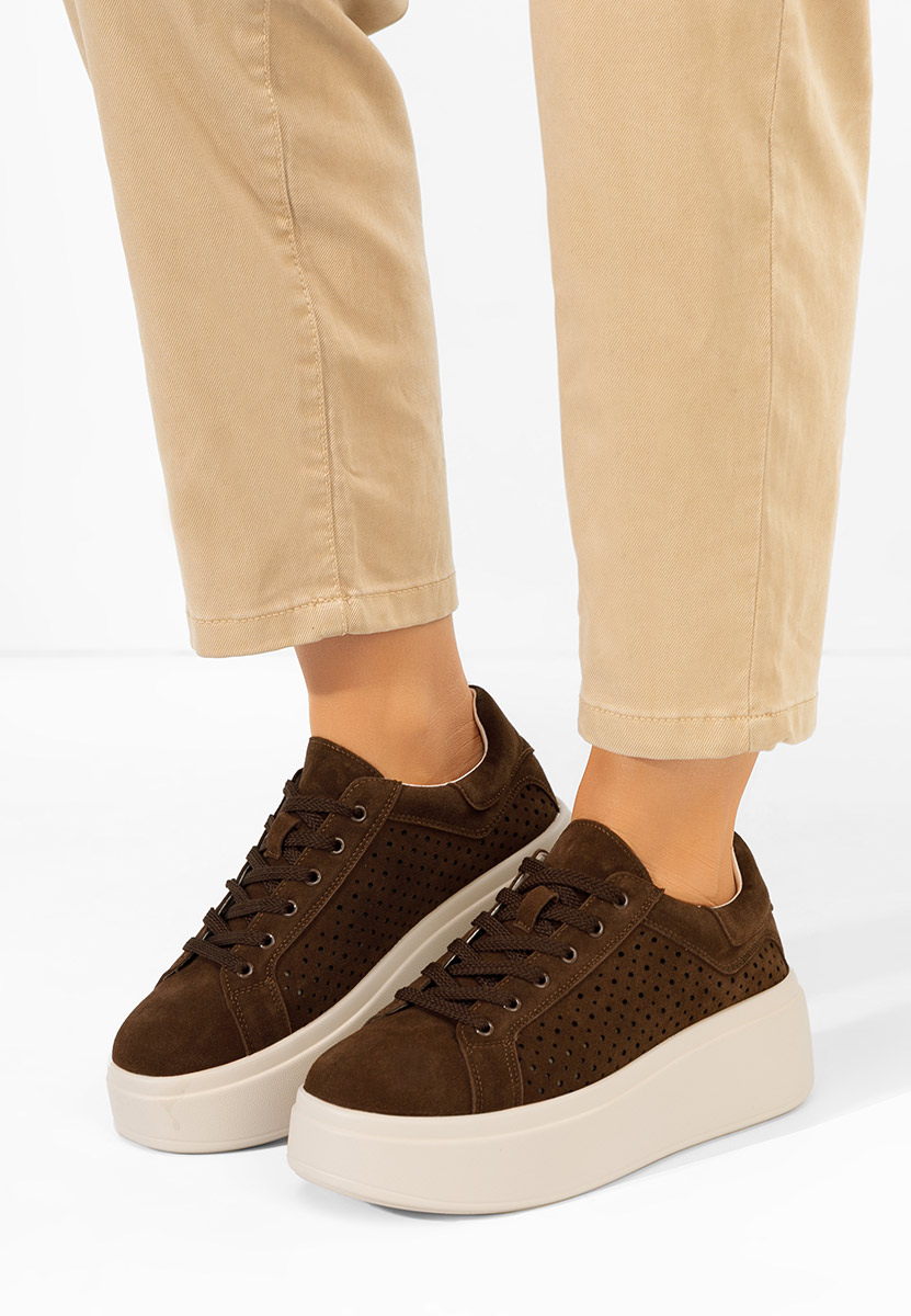 Siminia barna telitalpú platform sneaker