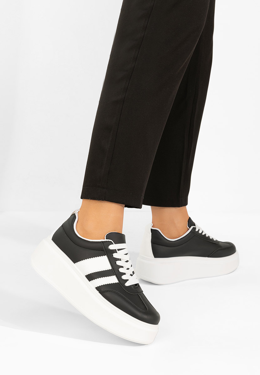 Semana fekete telitalpú platform sneaker