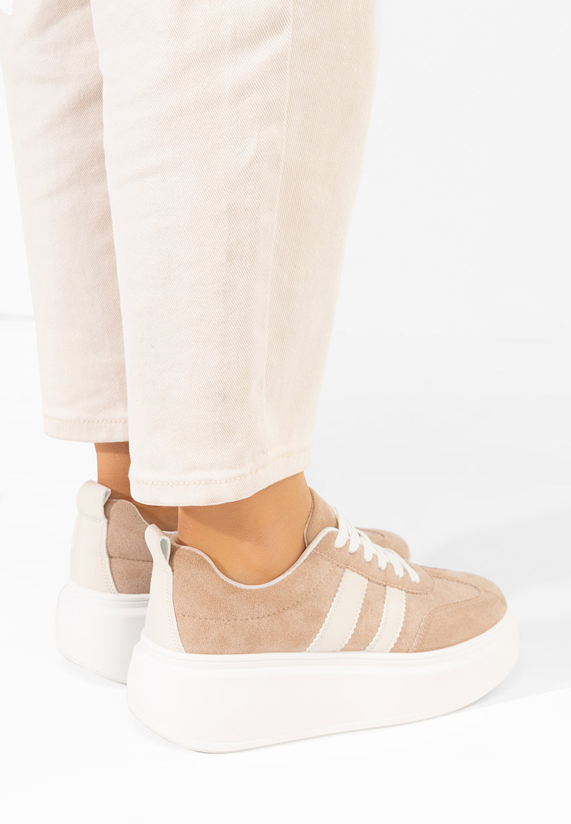 Semana khaki telitalpú platform sneaker