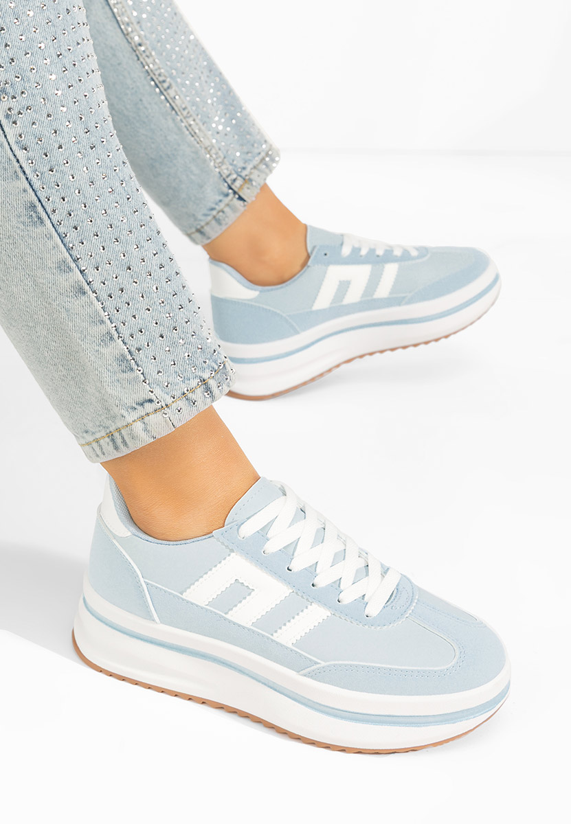 Jesie kék telitalpú platform sneaker