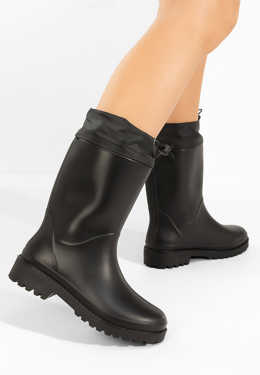 Zunaira fekete gumicsizma