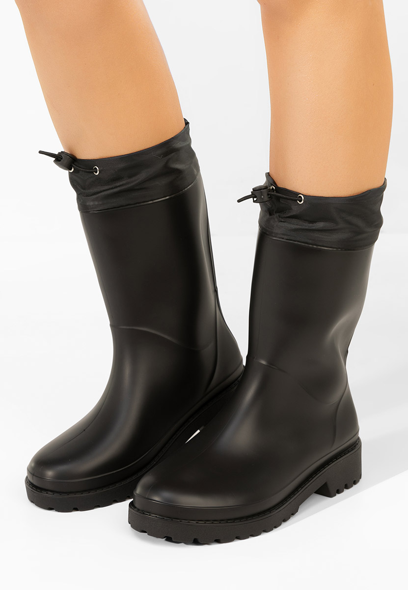 Zunaira fekete gumicsizma