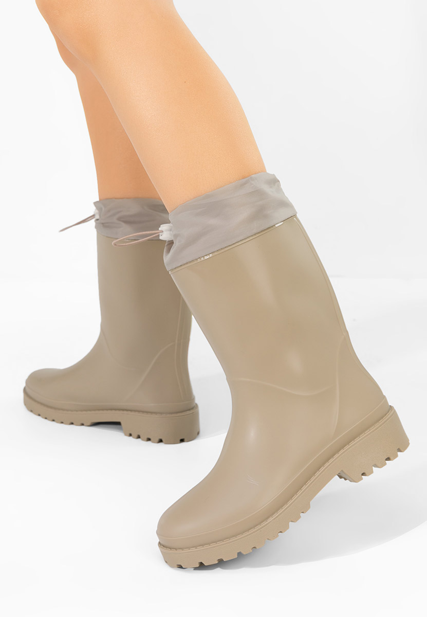 Zunaira bézs gumicsizma