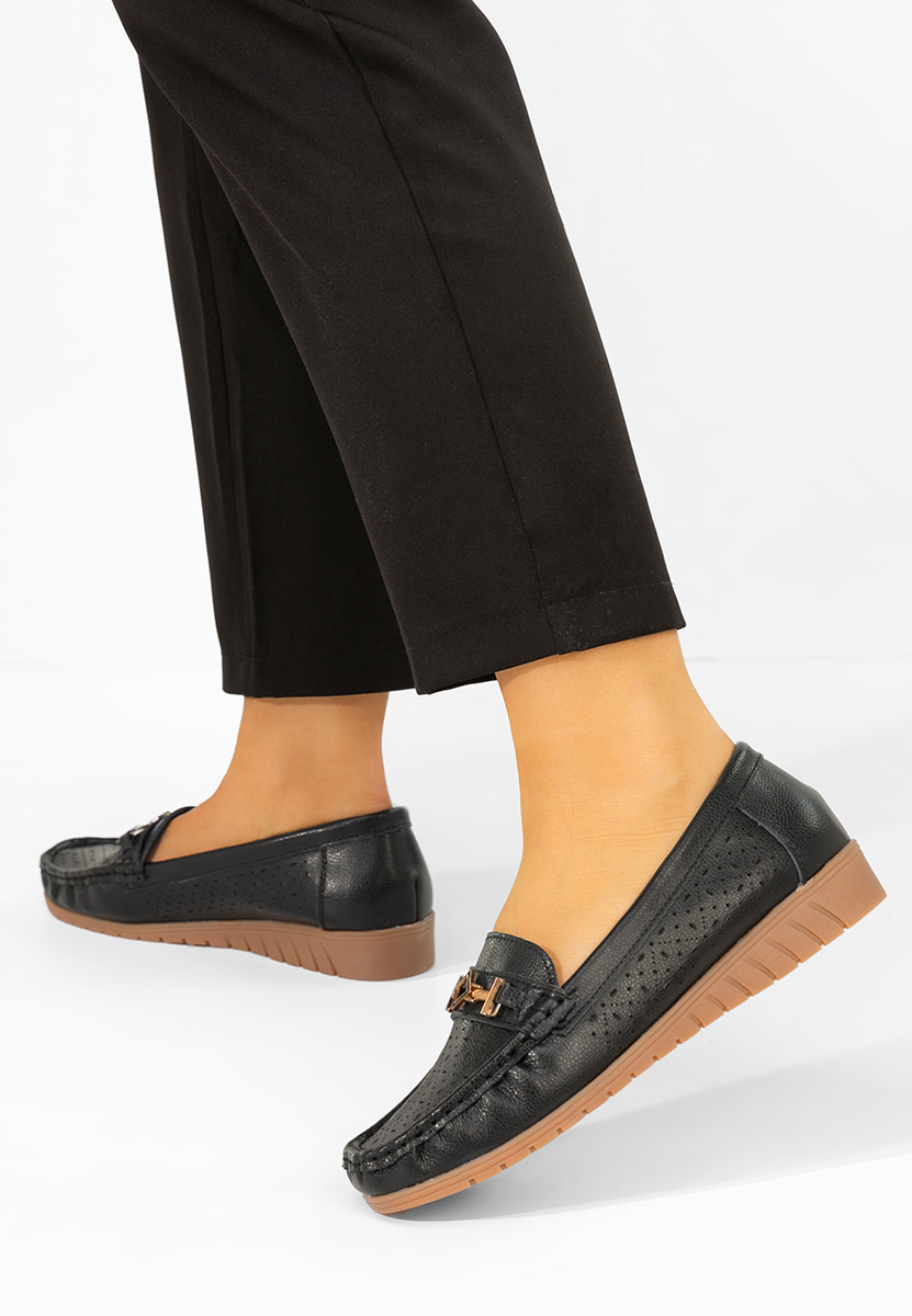 Cristella fekete női mokaszin