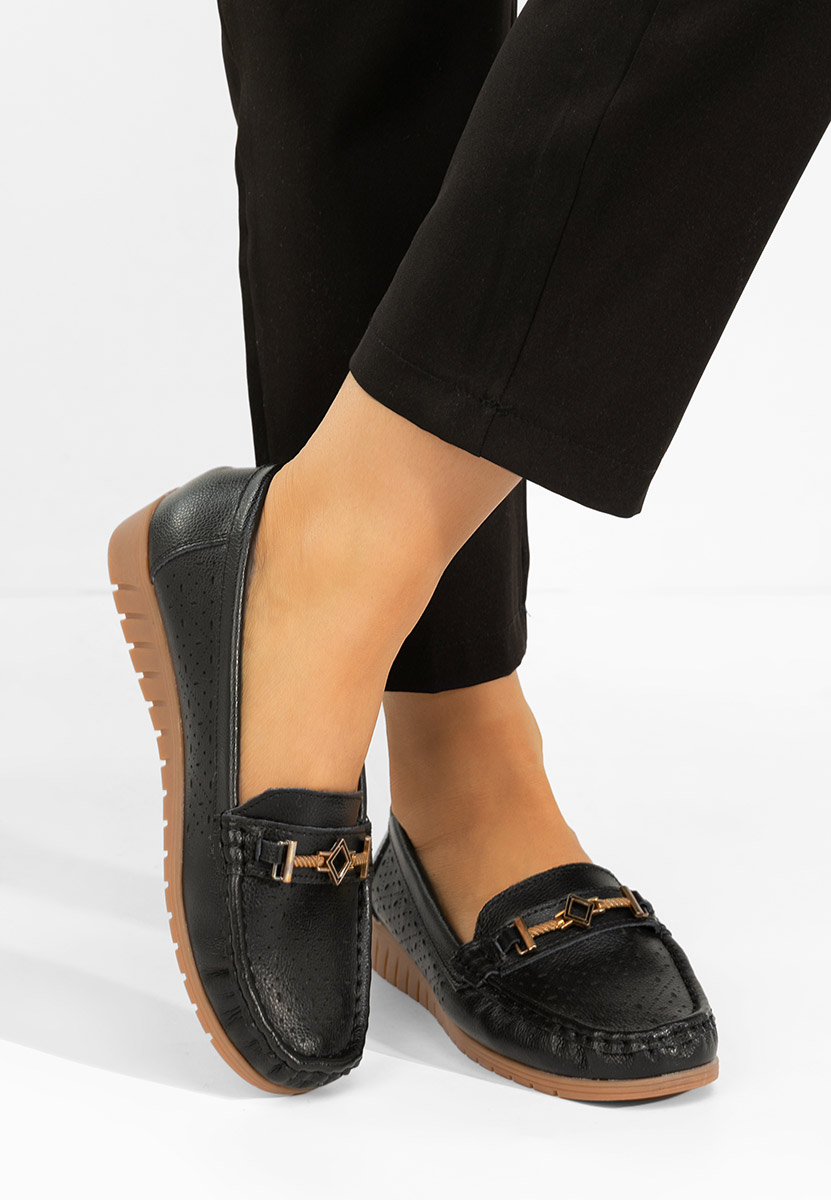 Cristella fekete női mokaszin