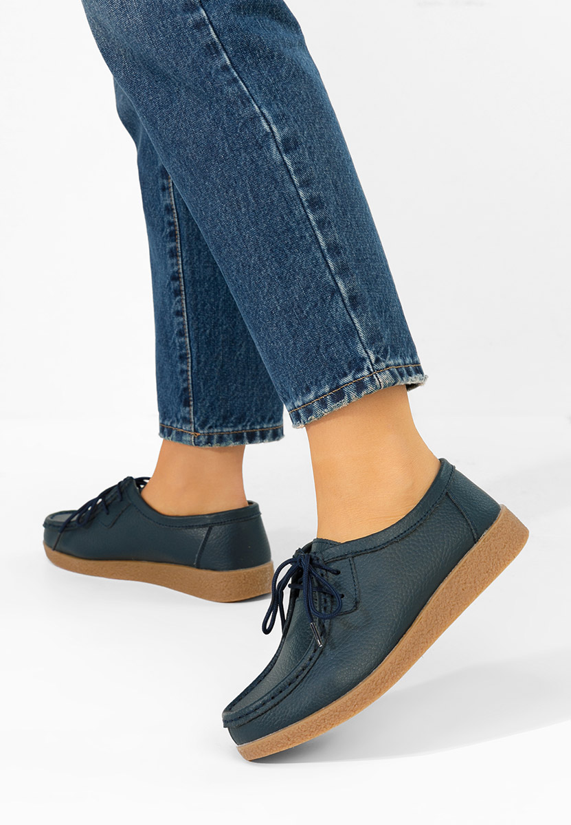 Afinia tengerészkék női mokaszin