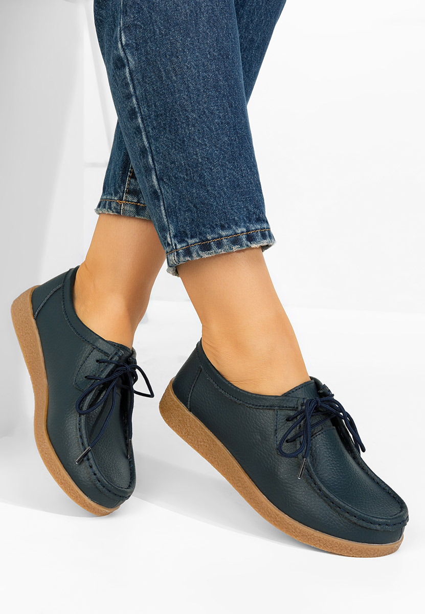 Afinia tengerészkék női mokaszin