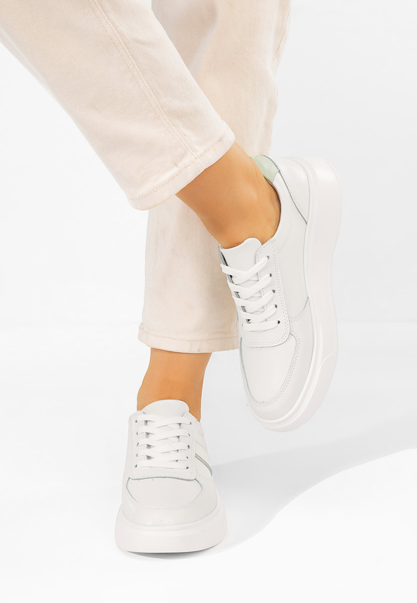 Herera fehér telitalpú platform sneaker