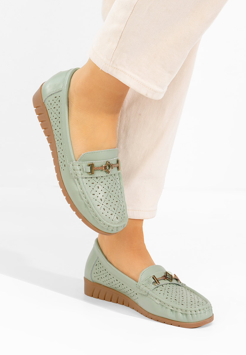 Cristella zöld női mokaszin