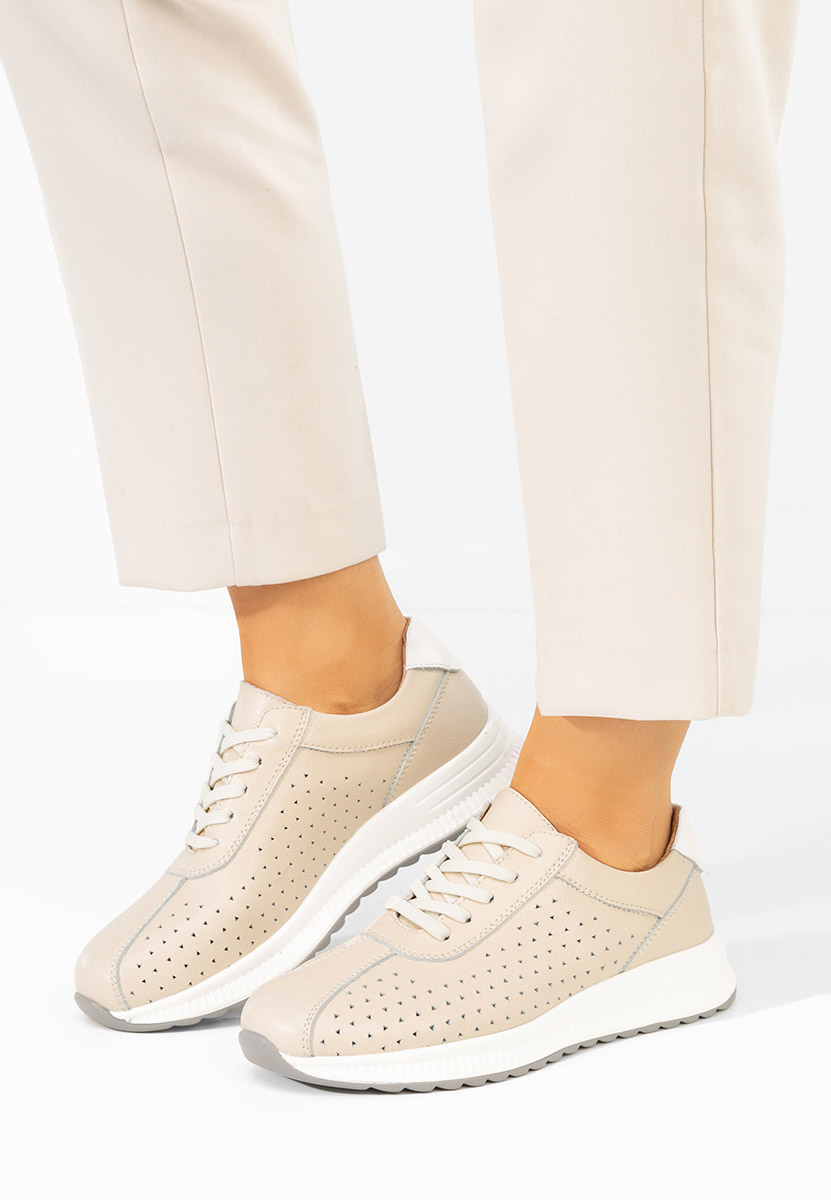 Aspasia bézs női tornacipő