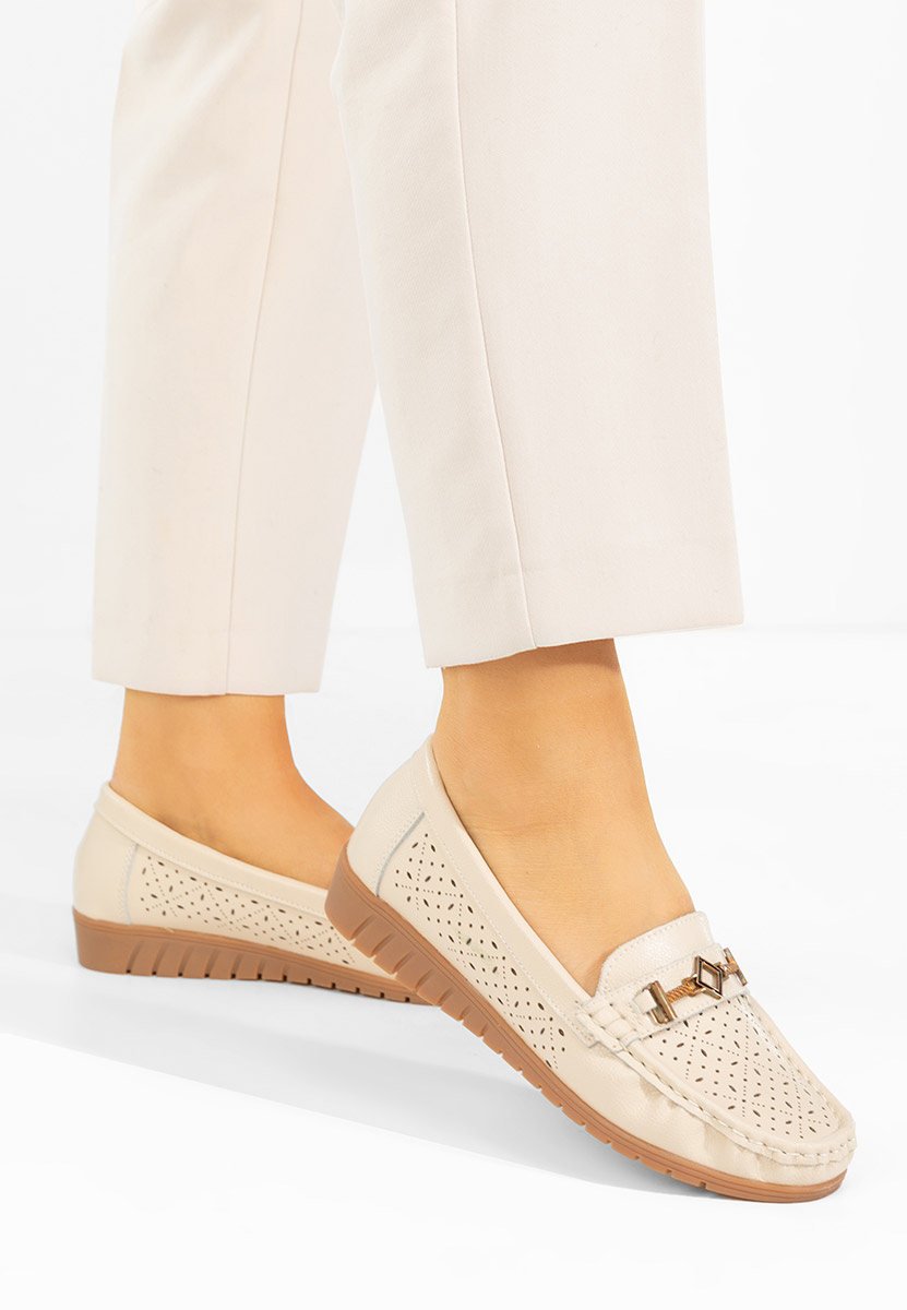 Cristella bézs női mokaszin