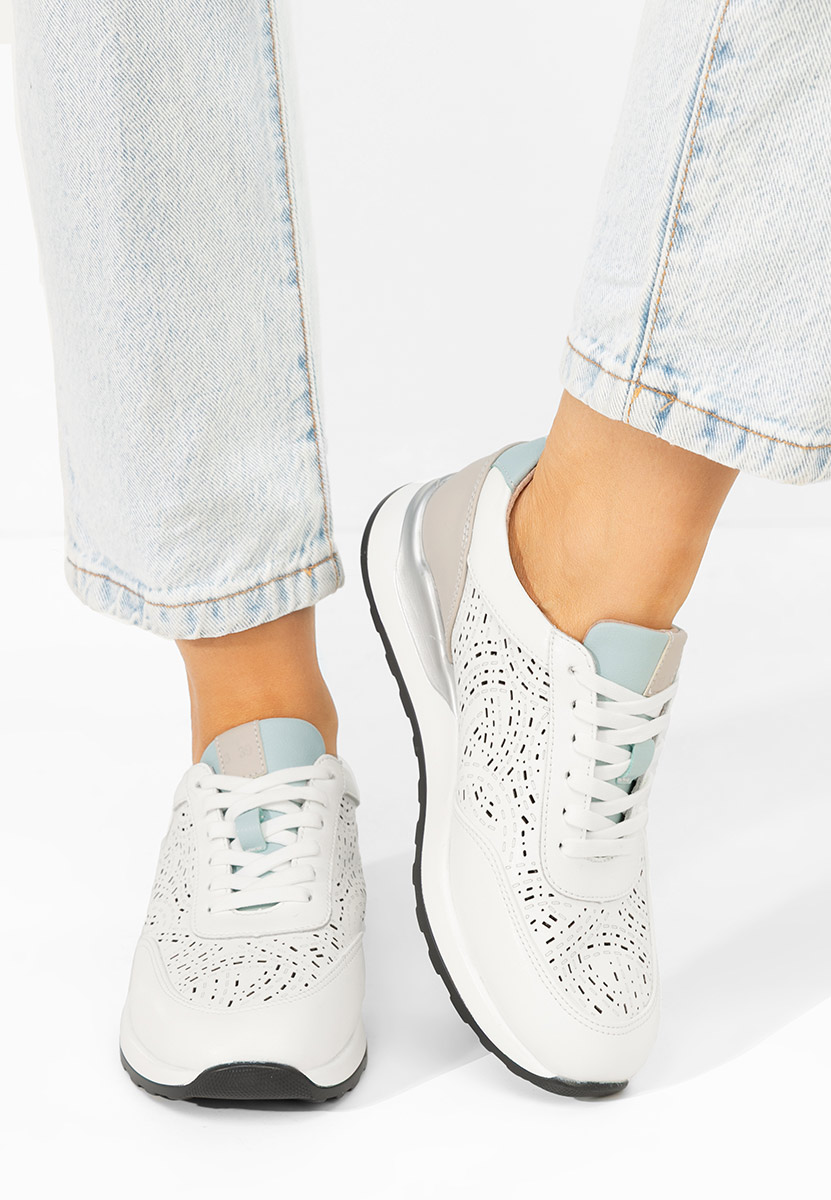 Ellania fehér női bőr sneaker