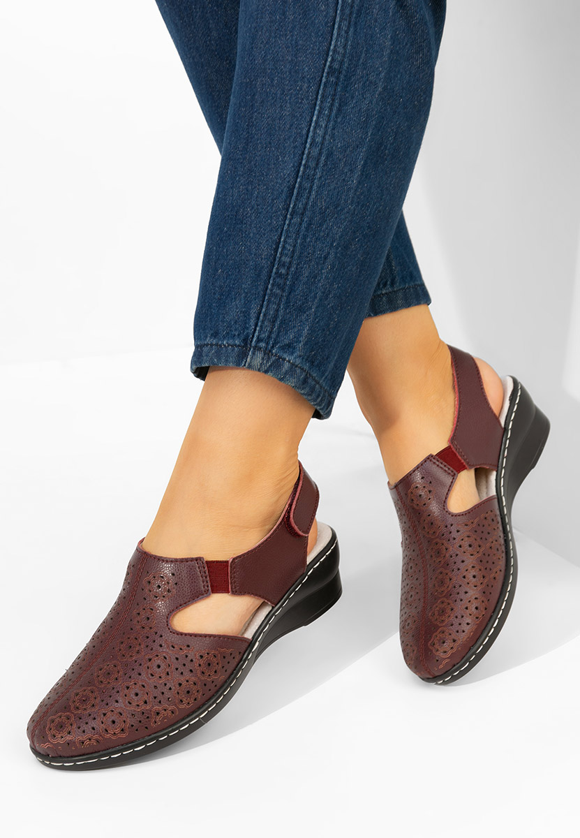 Ofelya borvörös női szling