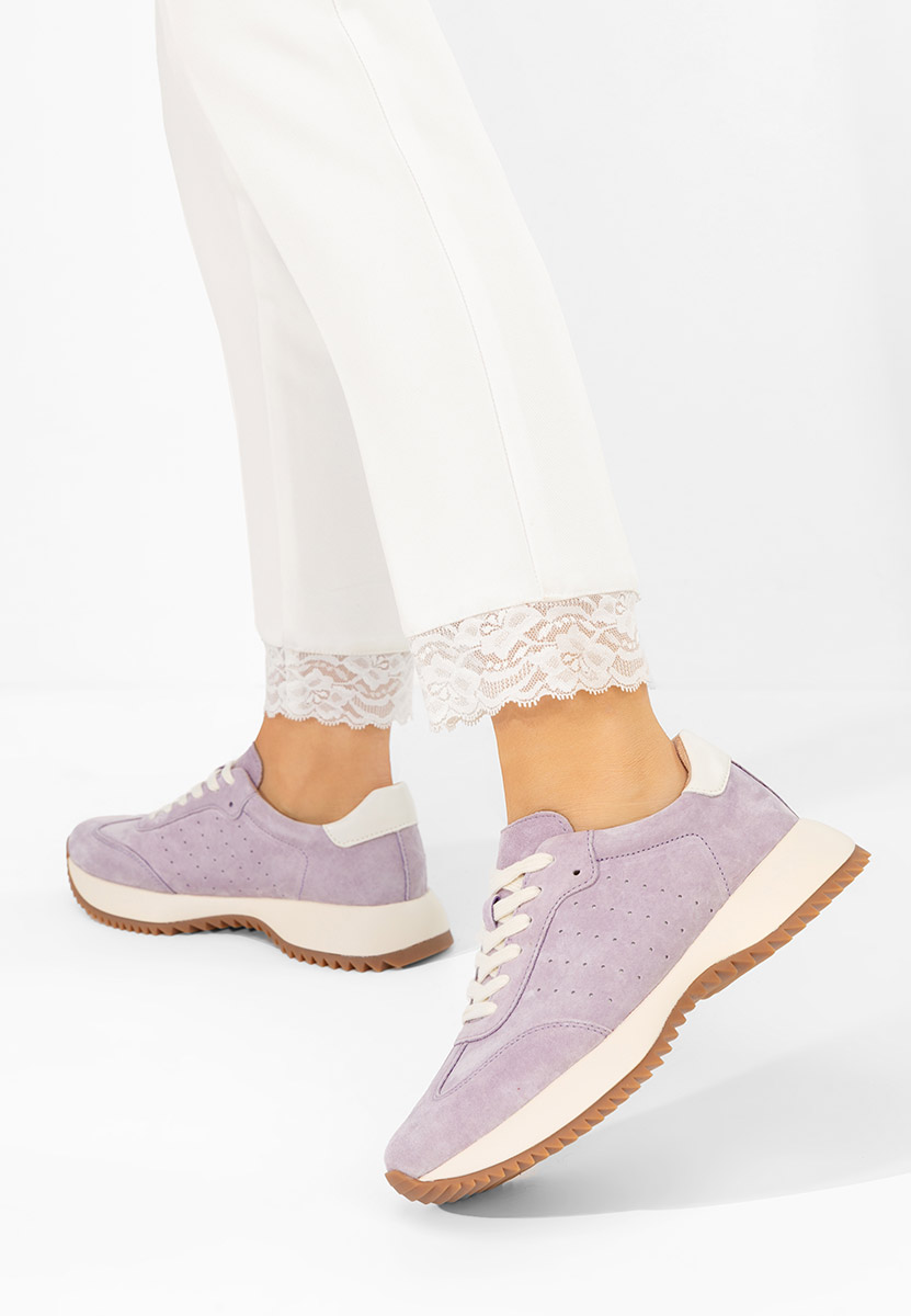 Yasminia lila női bőr sneaker