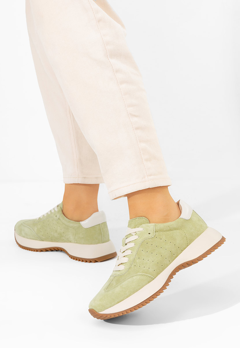 Yasminia zöld női bőr sneaker