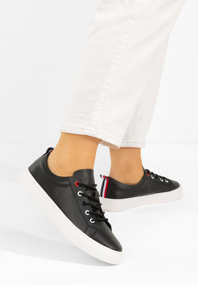 Cataleia fekete női bőr félcipő