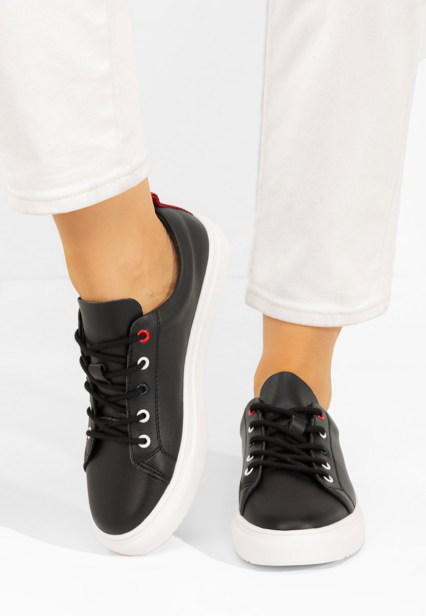 Cataleia fekete női bőr félcipő