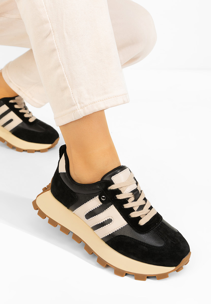 Jomelia fekete női tornacipő