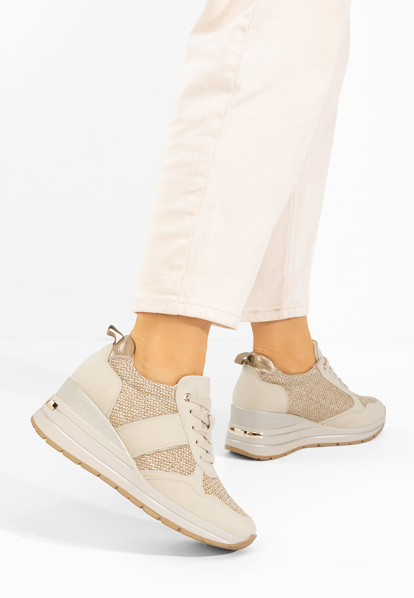 Izadora bézs platform sneaker cipő 
