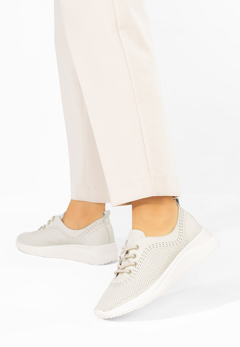 Lafora bézs női bőr félcipő