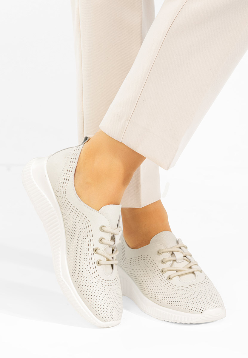 Lafora bézs női bőr félcipő