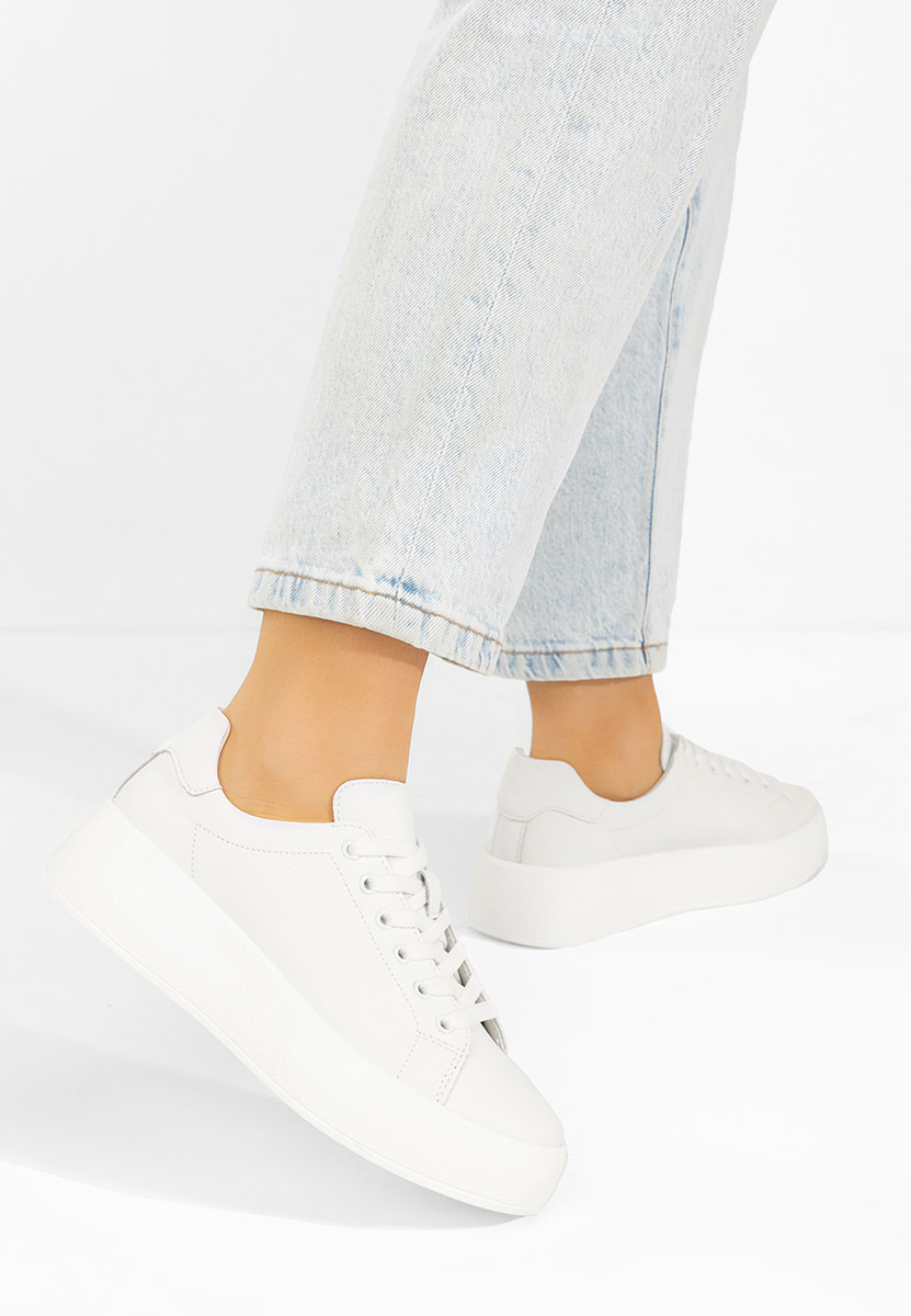 Calypso fehér női bőr sneaker
