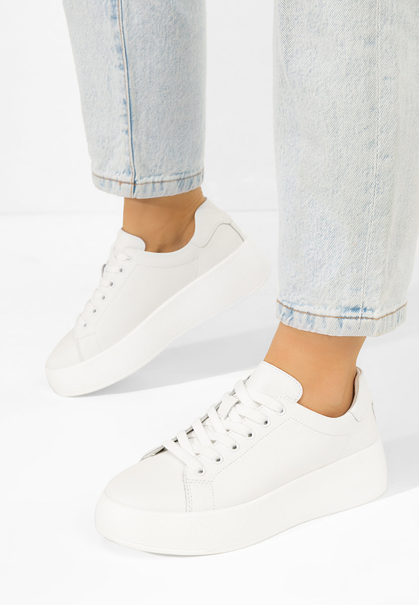 Calypso fehér női bőr sneaker