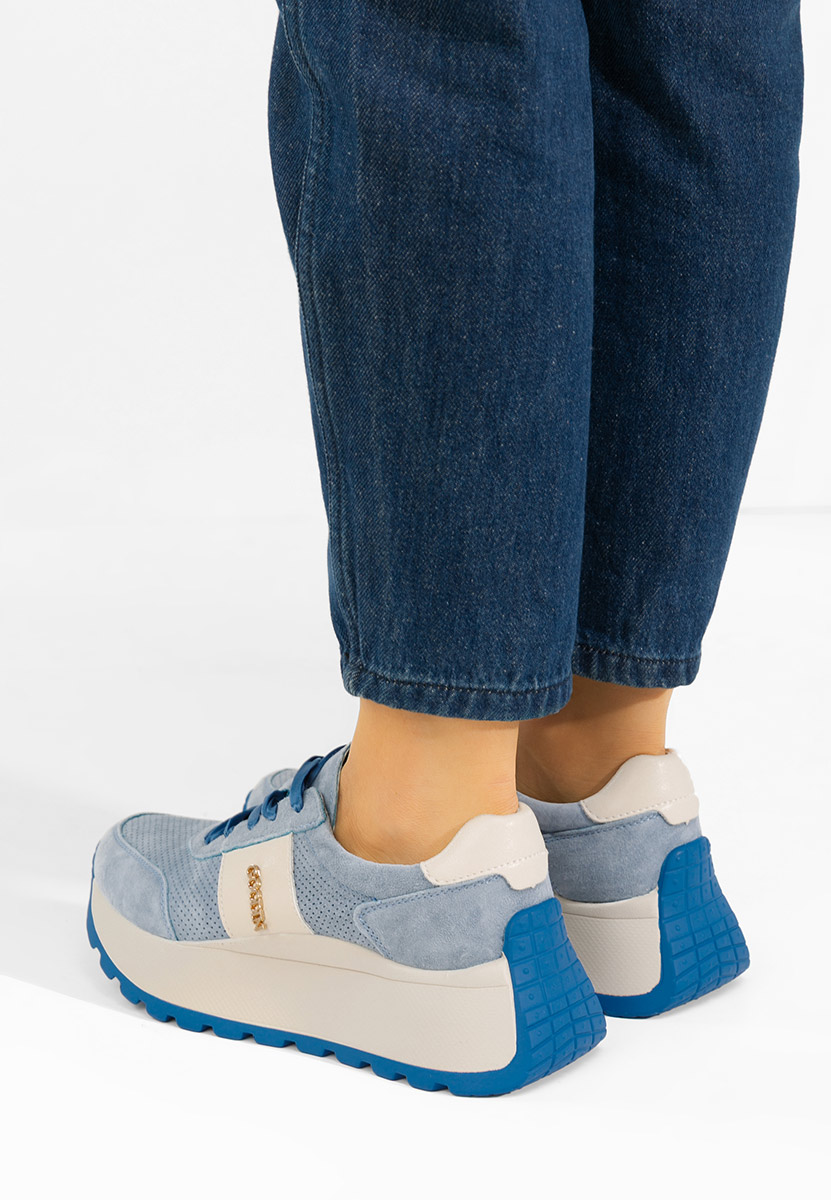 Densia kék telitalpú platform sneaker