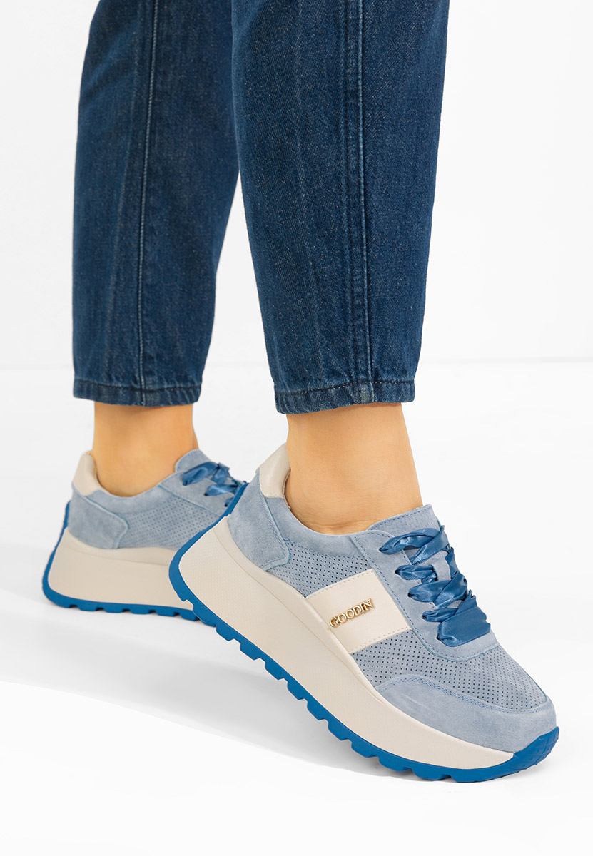Densia kék telitalpú platform sneaker