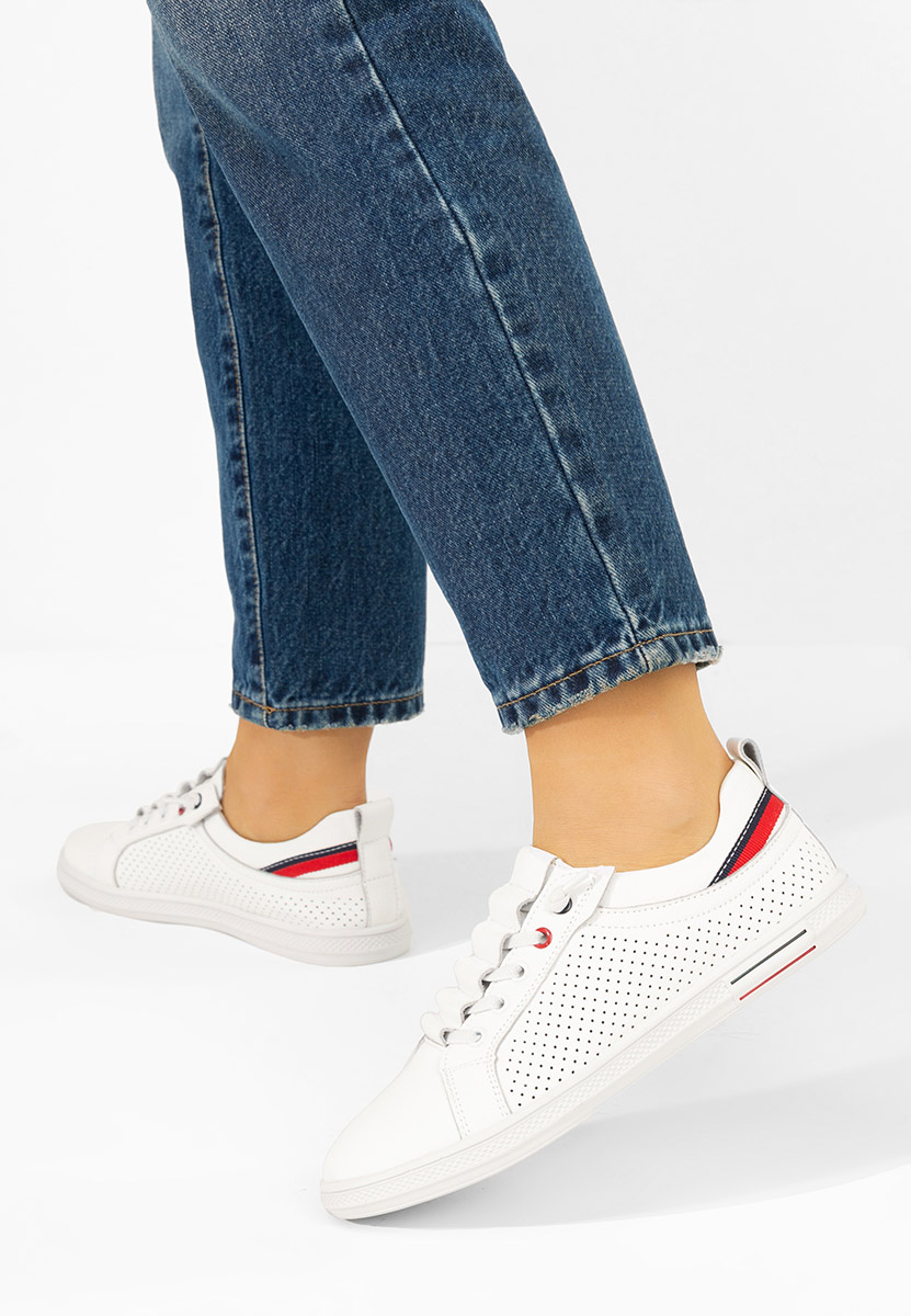 Geomelia fehér női bőr sneaker