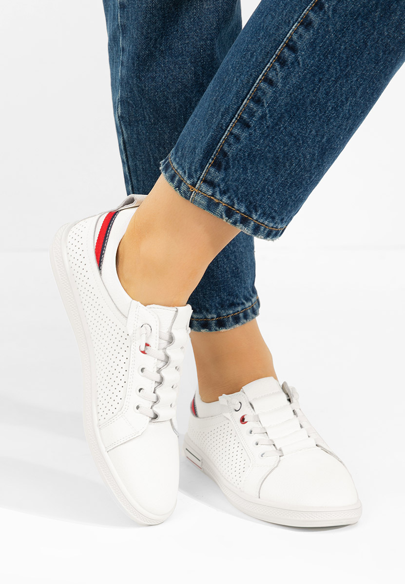 Geomelia fehér női bőr sneaker