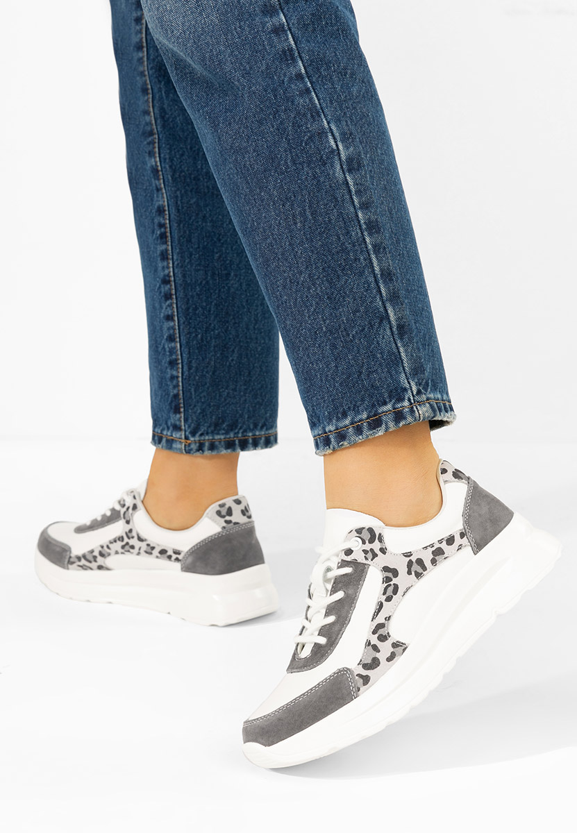 Arkania fehér női bőr sneaker