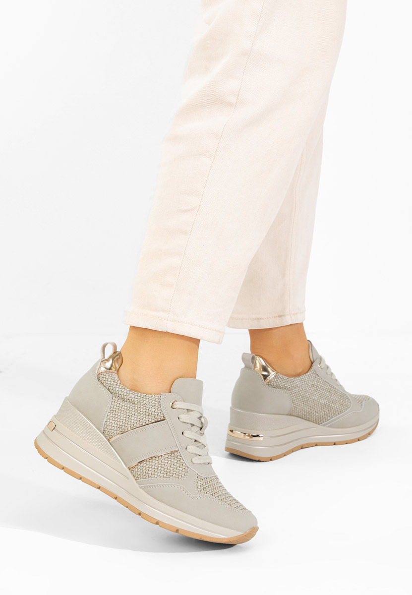 Izadora zöld platform sneaker cipő 