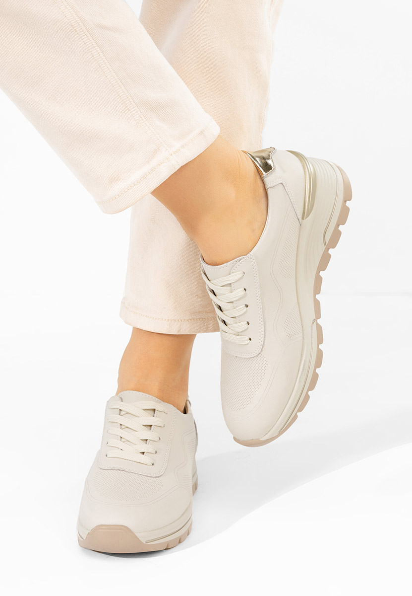 Thanh bézs női bőr sneaker