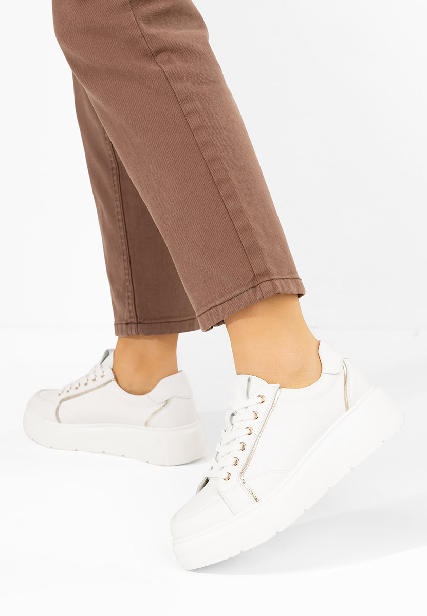 Jolena fehér női bőr sneaker