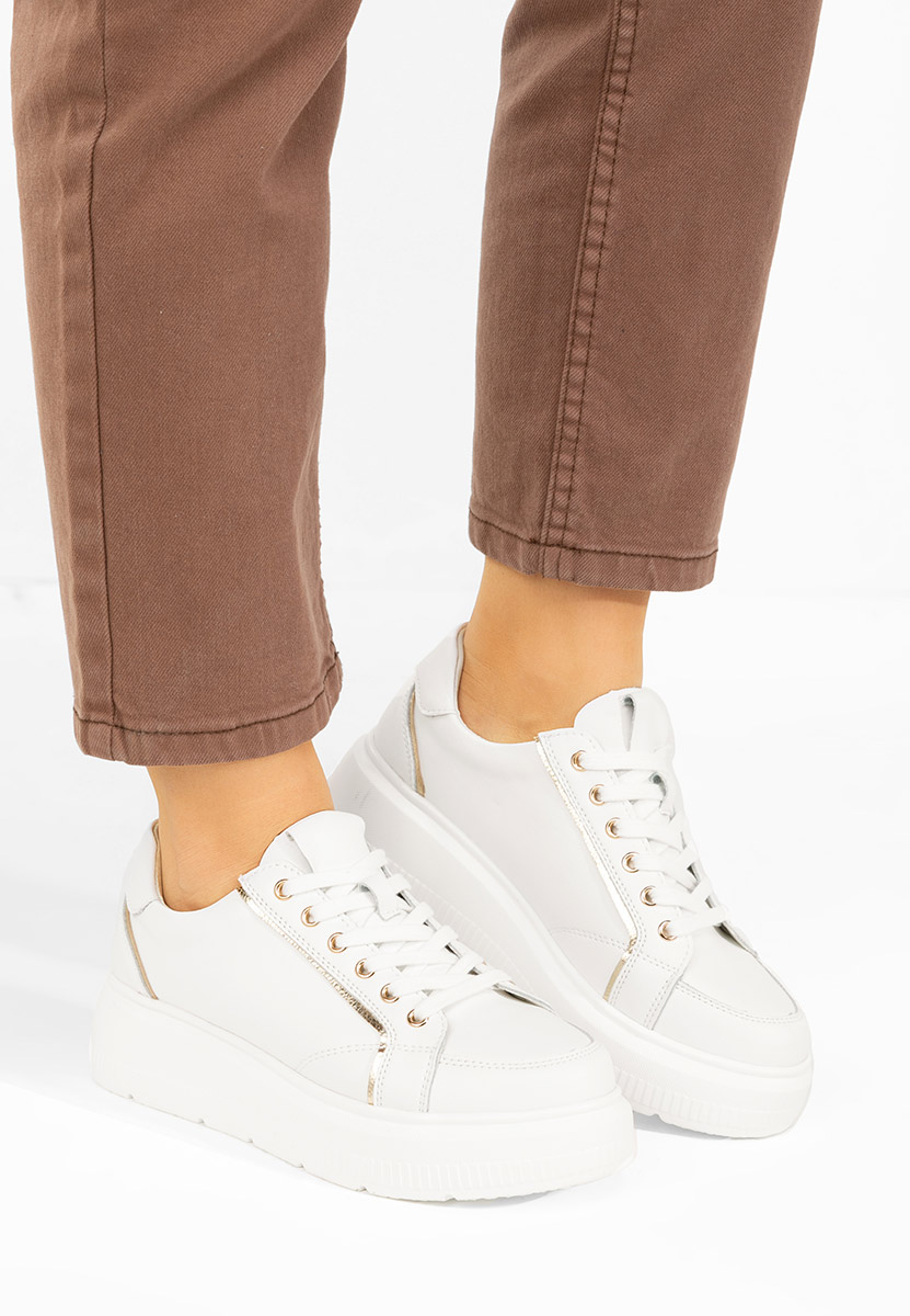 Jolena fehér női bőr sneaker