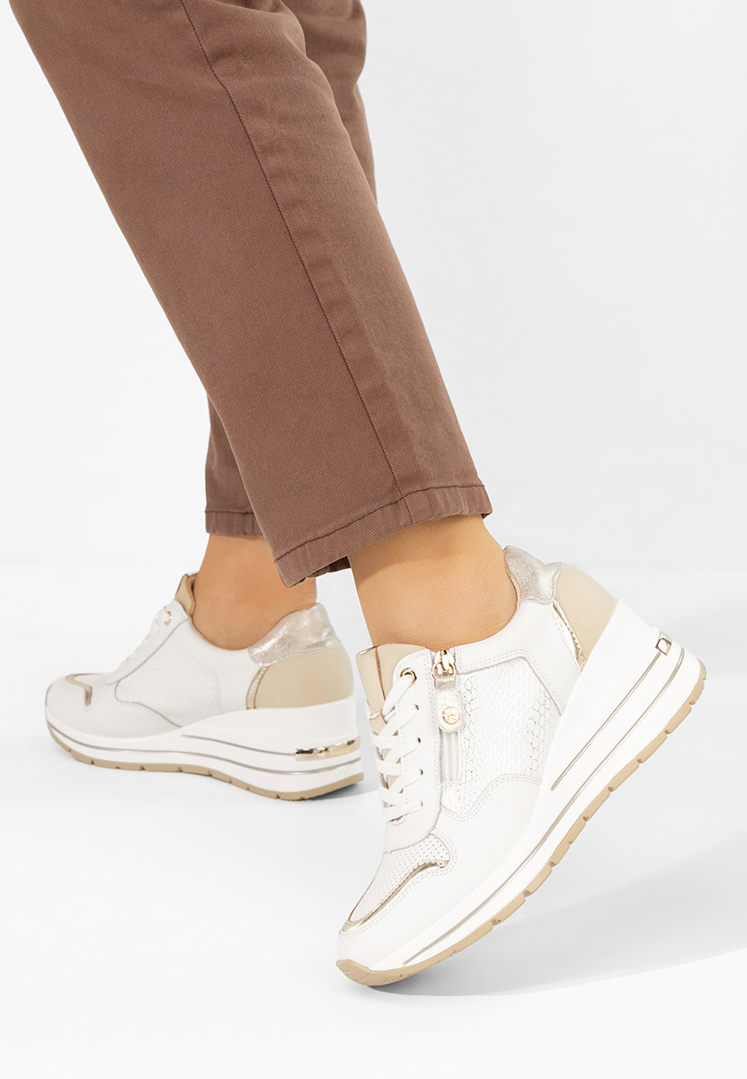 Hainie fehér női bőr sneaker