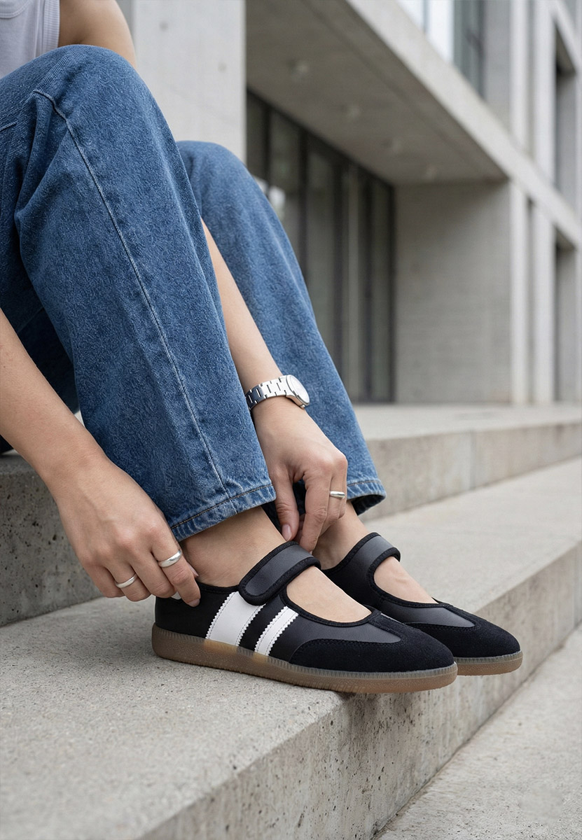 Elisio fekete balerina cipő