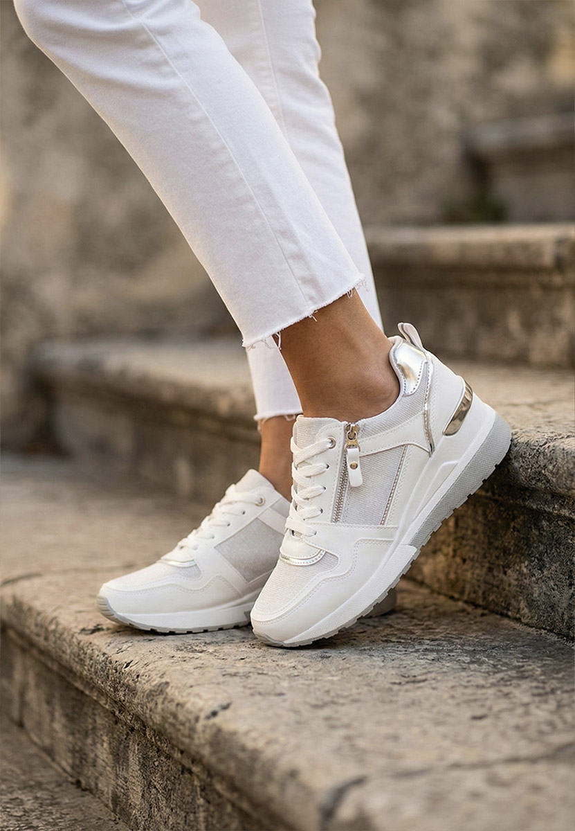 Rafina v2 fehér platform sneaker cipő 