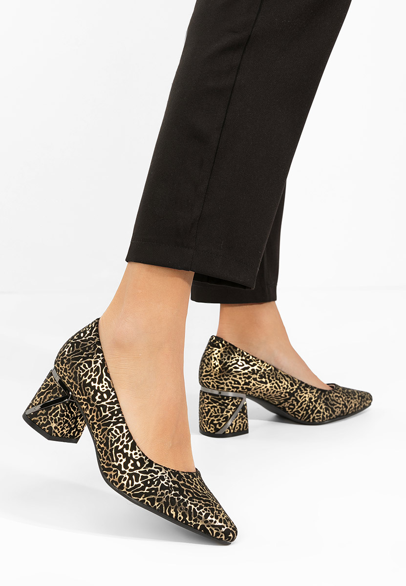 Esperanta fekete bőr félcipő