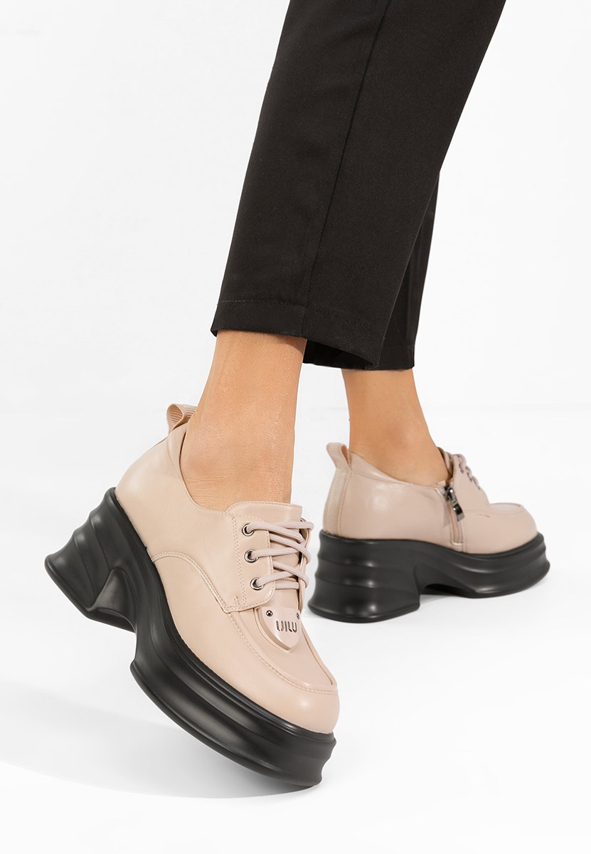 Adnana bézs női loafer cipő