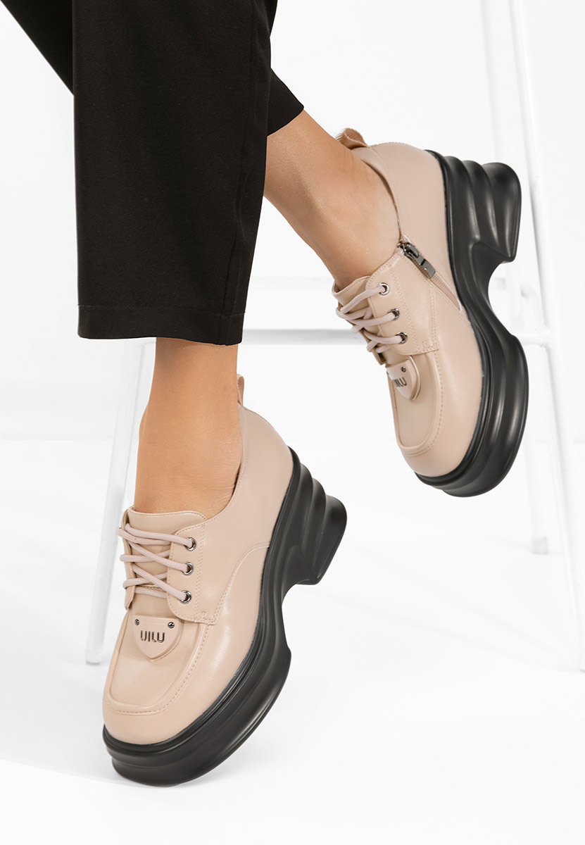 Adnana bézs női loafer cipő