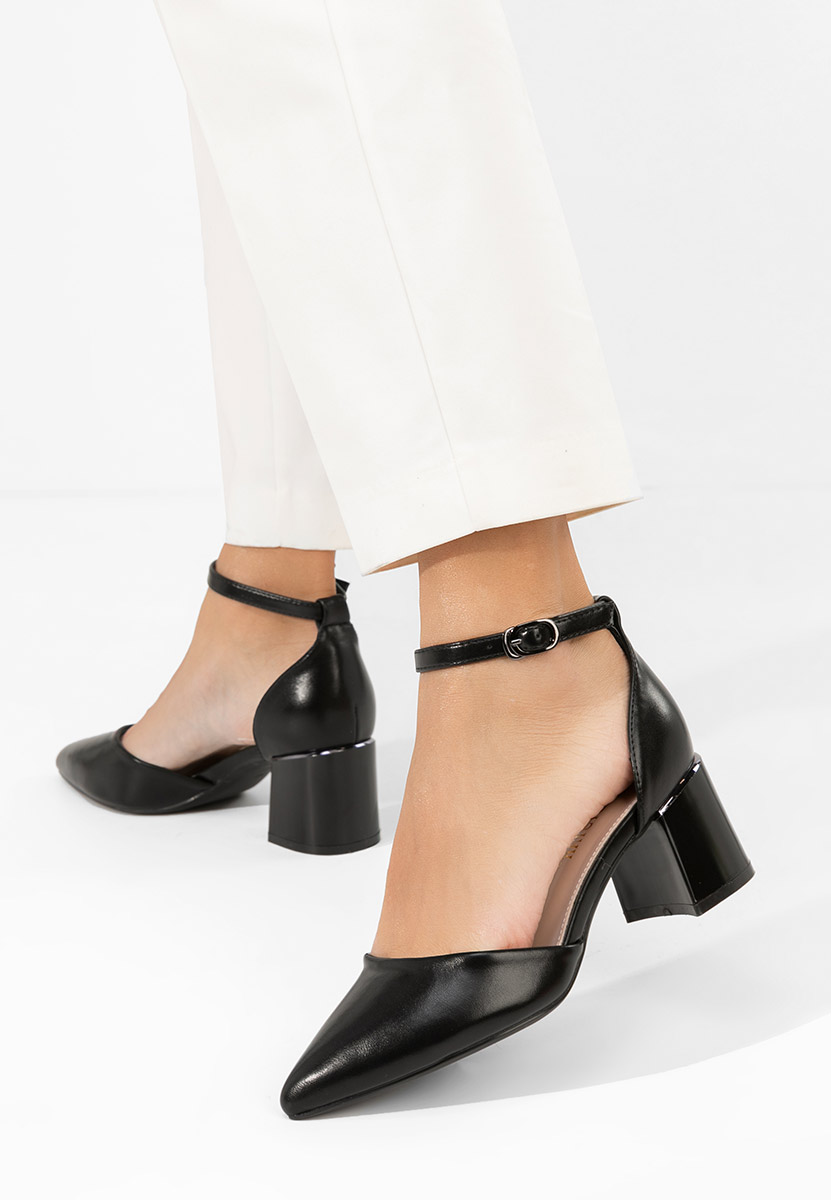 Alecsia fekete magassarkú cipő