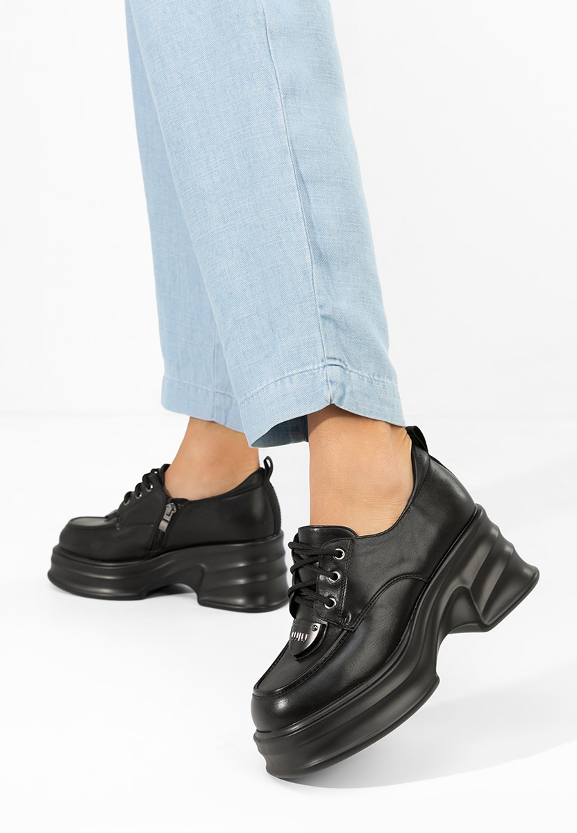 Adnana fekete női loafer cipő